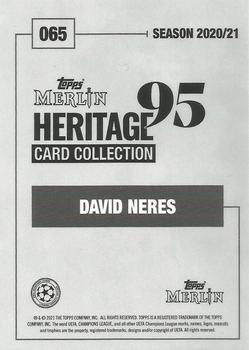 2020-21 Topps Merlin Heritage 95 - Black and White Background #065 David Neres Back