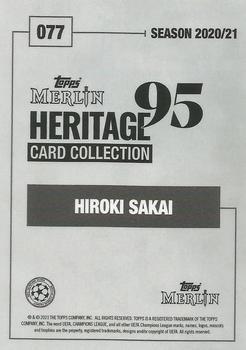 2020-21 Topps Merlin Heritage 95 - Black and White Background #077 Hiroki Sakai Back