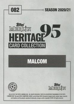 2020-21 Topps Merlin Heritage 95 - Black and White Background #082 Malcom Back