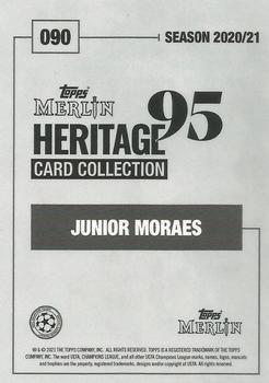 2020-21 Topps Merlin Heritage 95 - Black and White Background #090 Junior Moraes Back