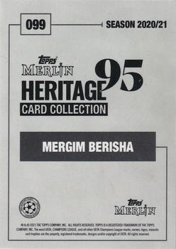 2020-21 Topps Merlin Heritage 95 - Black and White Background #099 Mergim Berisha Back