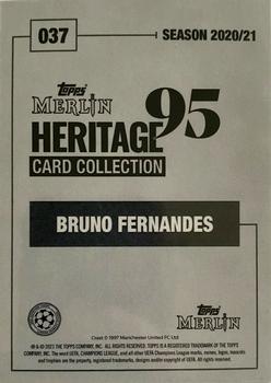 2020-21 Topps Merlin Heritage 95 - Purple #037 Bruno Fernandes Back