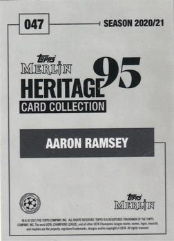 2020-21 Topps Merlin Heritage 95 - Purple #047 Aaron Ramsey Back