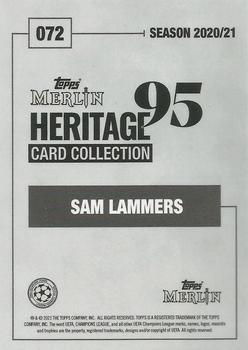 2020-21 Topps Merlin Heritage 95 - Purple #072 Sam Lammers Back