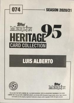2020-21 Topps Merlin Heritage 95 - Purple #074 Luis Alberto Back