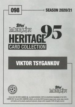 2020-21 Topps Merlin Heritage 95 - Red #098 Viktor Tsygankov Back