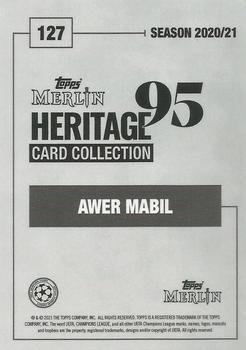 2020-21 Topps Merlin Heritage 95 - Red #127 Awer Mabil Back