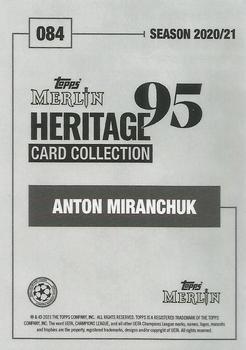 2020-21 Topps Merlin Heritage 95 - Orange #084 Anton Miranchuk Back