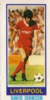 1980-81 Topps Footballer Singles (Pink Back) #5 David Johnson Front