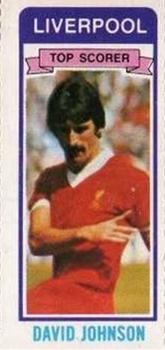 1980-81 Topps Footballer Singles (Pink Back) #42 David Johnson Front