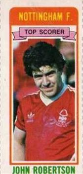 1980-81 Topps Footballer (Pink Back) - Singles #46 John Robertson Front