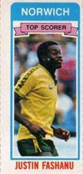 1980-81 Topps Footballer (Pink Back) - Singles #53 Justin Fashanu Front