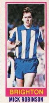 1980-81 Topps Footballer (Pink Back) - Singles #153 Mick Robinson Front