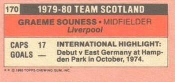 1980-81 Topps Footballer (Pink Back) - Singles #170 Graeme Souness Back