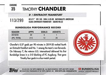 2020-21 Topps Chrome Bundesliga - Purple #35 Timothy Chandler Back