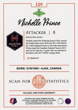 2021 Parkside NWSL Premier Edition #129 Nichelle Prince Back