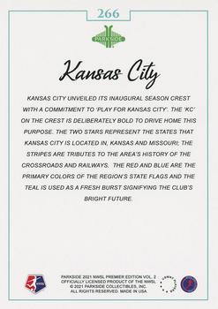 2021 Parkside NWSL Premier Edition #266 Kansas City Crest Back