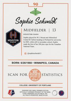 2021 Parkside NWSL Premier Edition - Foil #90 Sophie Schmidt Back