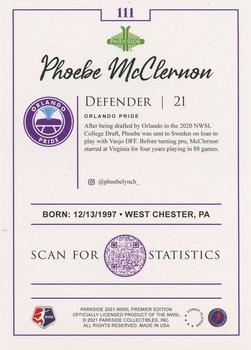 2021 Parkside NWSL Premier Edition - Foil #111 Phoebe McClernon Back