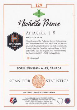 2021 Parkside NWSL Premier Edition - Foil #129 Nichelle Prince Back