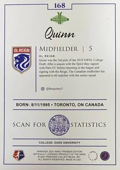 2021 Parkside NWSL Premier Edition - Foil #168 Quinn Back