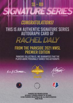 2021 Parkside NWSL Premier Edition - Autographs Blue Ink #SS-RD Rachel Daly Back