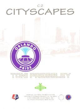2021 Parkside NWSL Premier Edition - Cityscapes #C2 Toni Pressley Back