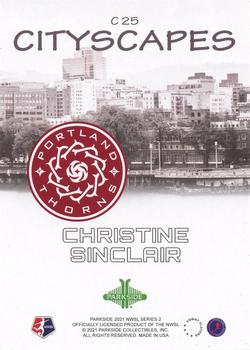 2021 Parkside NWSL Premier Edition - Cityscapes #C25 Christine Sinclair Back