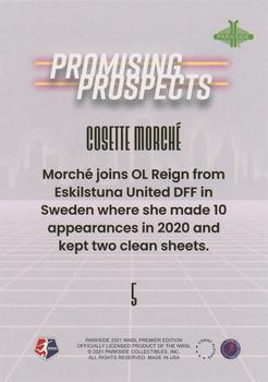 2021 Parkside NWSL Premier Edition - Promising Prospects Purple #5 Cosette Morche Back