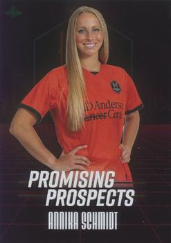 2021 Parkside NWSL Premier Edition - Promising Prospects Purple #14 Annika Schmidt Front