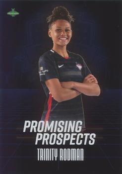 2021 Parkside NWSL Premier Edition - Promising Prospects Blue #1 Trinity Rodman Front