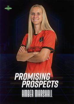 2021 Parkside NWSL Premier Edition - Promising Prospects Blue #6 Amber Marshall Front
