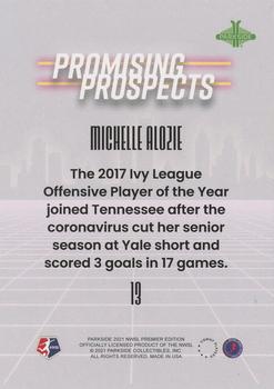 2021 Parkside NWSL Premier Edition - Promising Prospects Blue #13 Michelle Alozie Back