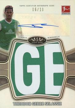 2020-21 Topps Tier One Bundesliga  - Autographed Prodigious Patches #APP-TG Theodor Gebre Selassie Front