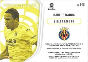 2020-21 Panini Chronicles - Absolute Tools of the Trade Silver Circles #T-CB Carlos Bacca Back