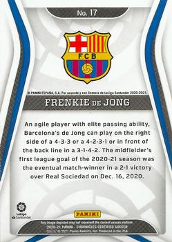 2020-21 Panini Chronicles - Certified La Liga #17 Frenkie de Jong Back