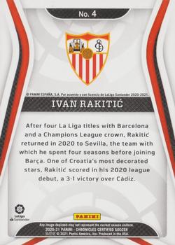 2020-21 Panini Chronicles - Certified La Liga Purple Astro #4 Ivan Rakitic Back