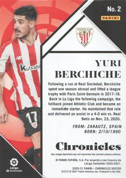 2020-21 Panini Chronicles - Chronicles La Liga #2 Yuri Berchiche Back