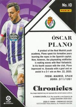 2020-21 Panini Chronicles - Chronicles La Liga #10 Oscar Plano Back