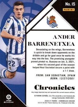 2020-21 Panini Chronicles - Chronicles La Liga #15 Ander Barrenetxea Back