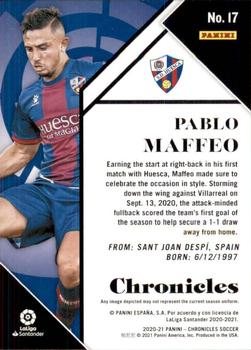 2020-21 Panini Chronicles - Chronicles La Liga #17 Pablo Maffeo Back