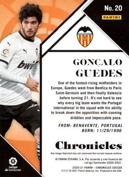 2020-21 Panini Chronicles - Chronicles La Liga #20 Goncalo Guedes Back