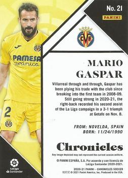 2020-21 Panini Chronicles - Chronicles La Liga #21 Mario Gaspar Back