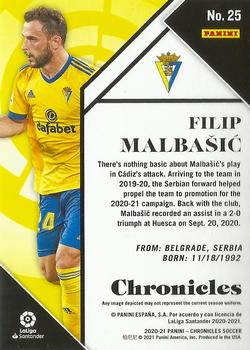 2020-21 Panini Chronicles - Chronicles La Liga #25 Filip Malbasic Back