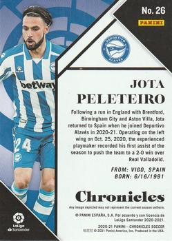 2020-21 Panini Chronicles - Chronicles La Liga #26 Jota Peleteiro Back
