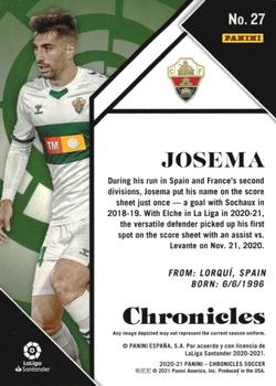2020-21 Panini Chronicles - Chronicles La Liga #27 Josema Back
