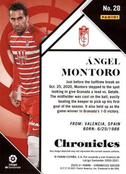 2020-21 Panini Chronicles - Chronicles La Liga #28 Angel Montoro Back