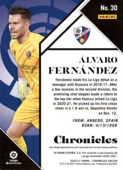 2020-21 Panini Chronicles - Chronicles La Liga #30 Alvaro Fernandez Back