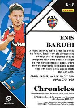 2020-21 Panini Chronicles - Chronicles La Liga Purple Astro #8 Enis Bardhi Back