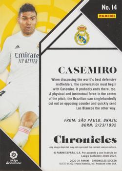2020-21 Panini Chronicles - Chronicles La Liga Purple Astro #14 Casemiro Back